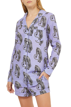 Tiger Print Pajama Set